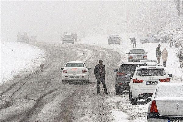 هشدار پلیس درباره بارش برف در محورهای شمال و شمال غربی کشور