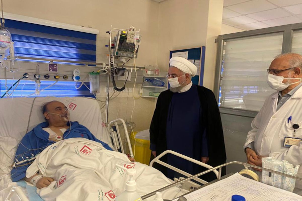 متفاوت ترین دیدار روحانی پس از ریاست جمهوری؛ عیادت از وزیر در بیمارستان