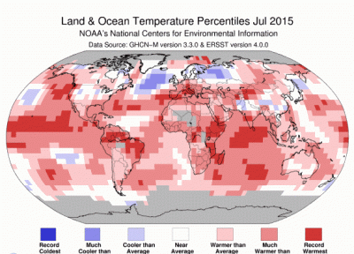 2015 گرم ترین سال در تاریخ دنیا