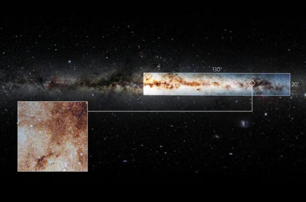 عکس ، ثبت تصویری 10 ترابایتی از کهکشان راه شیری که بیش از 3 میلیارد جرم آسمانی را نمایش می دهد