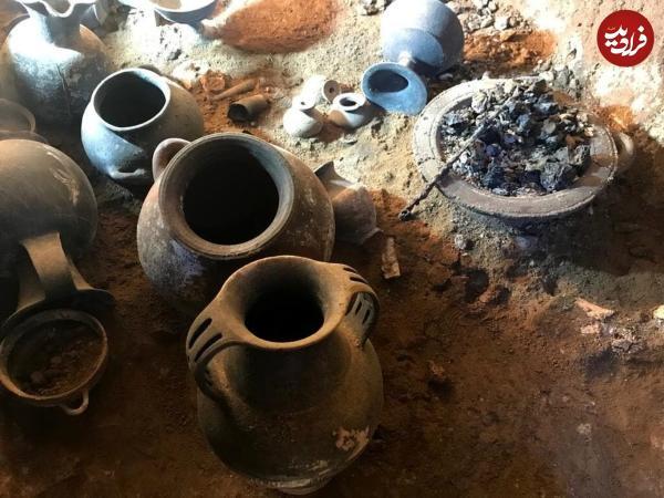 کشف حیرت انگیز ظرف کباب که 2500 سال دست نخورده است